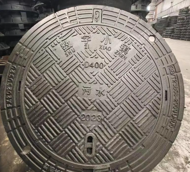 博白球墨铸铁防沉降井盖展示